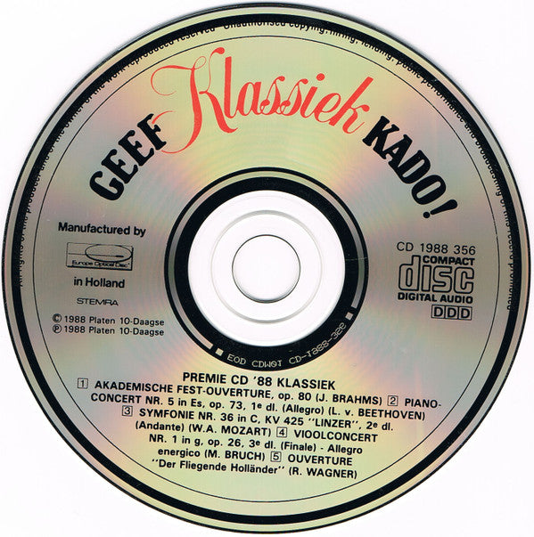 Concertgebouworkest : Proficiat Concertgebouworkest (CD, Comp)