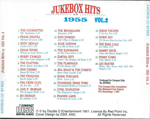 Various : Jukebox Hits Of 1955 Vol. 2   (CD, Comp, RM)