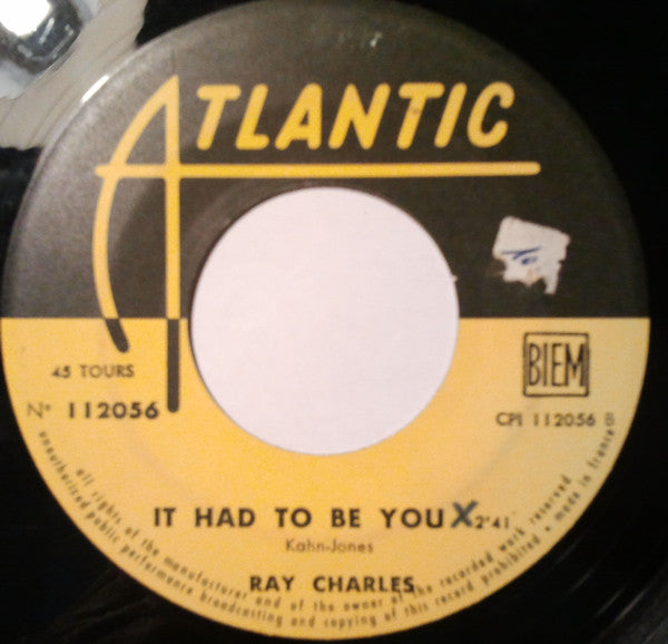 Ray Charles : Just For A Thrill (7", Single)