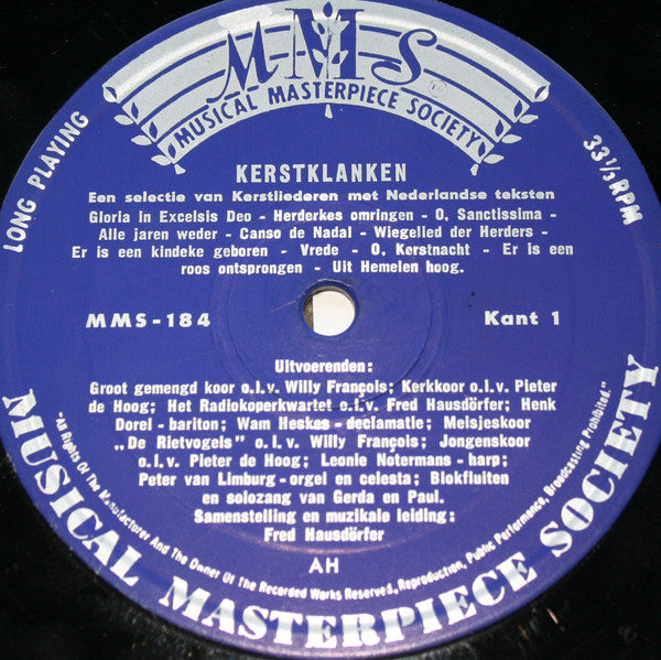 Fred Hausdörfer : Kerstklanken (10", Mono)