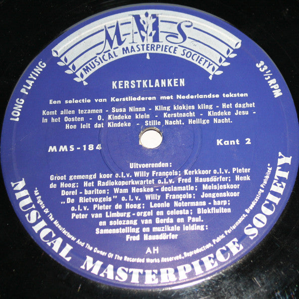 Fred Hausdörfer : Kerstklanken (10", Mono)