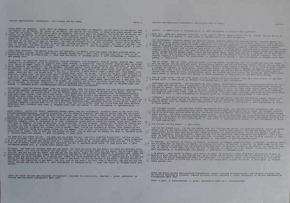 Deutsch Amerikanische Freundschaft : Die Kleinen Und Die Bösen (LP, Album, RE)