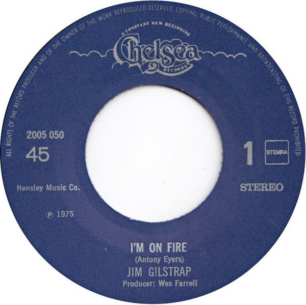 Jim Gilstrap : I'm On Fire (7")