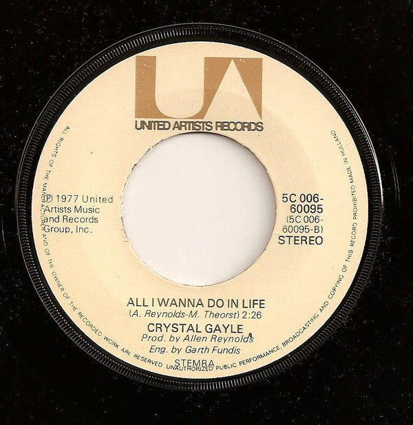 Crystal Gayle : Don't It Make My Brown Eyes Blue (7", Single)