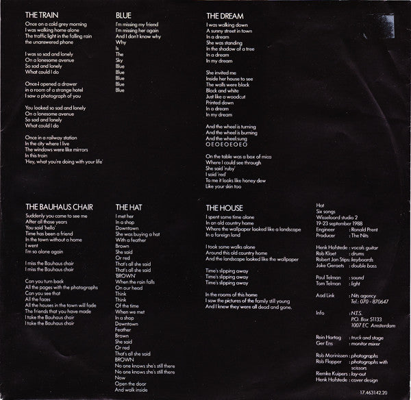 The Nits : Hat (12", MiniAlbum)