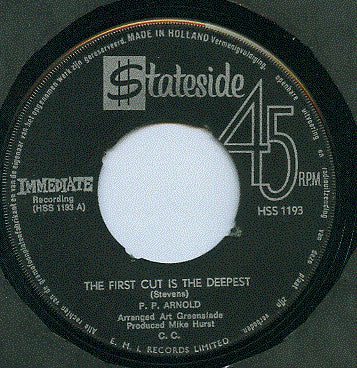P.P. Arnold : The First Cut Is The Deepest (7", Single)