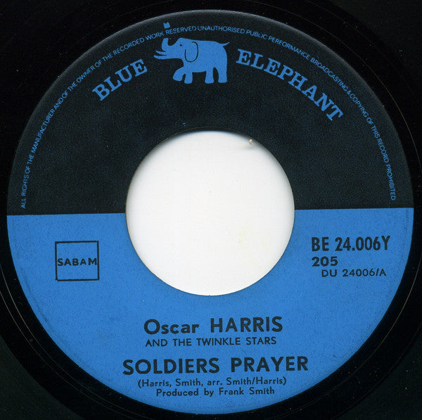 Oscar Harris And The Twinkle Stars : Soldiers Prayer (7")