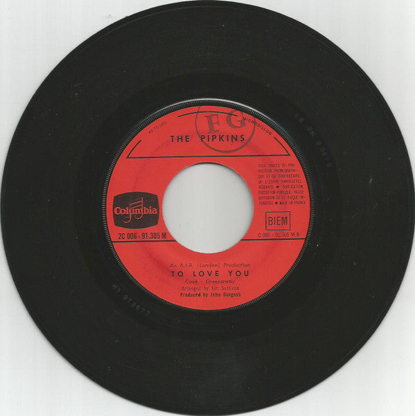 The Pipkins : Gimme Dat Ding (7", Single)
