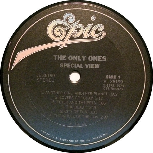 The Only Ones : Special View (LP, Comp)