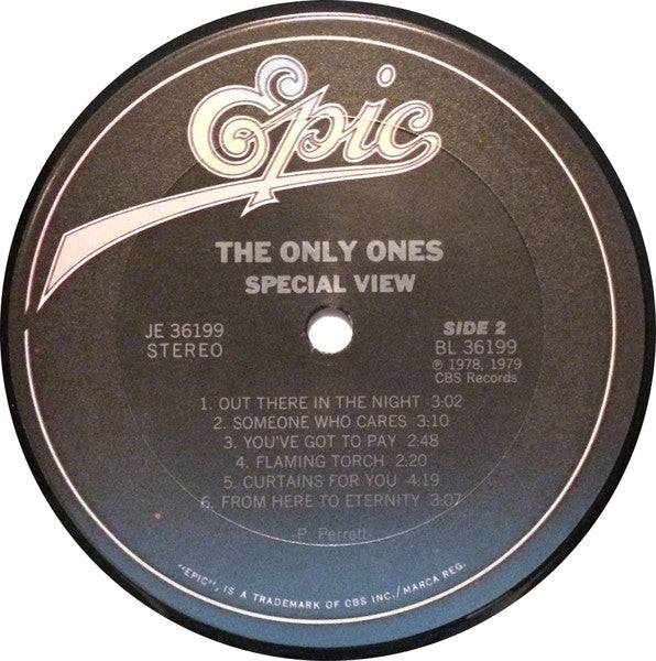 The Only Ones : Special View (LP, Comp)