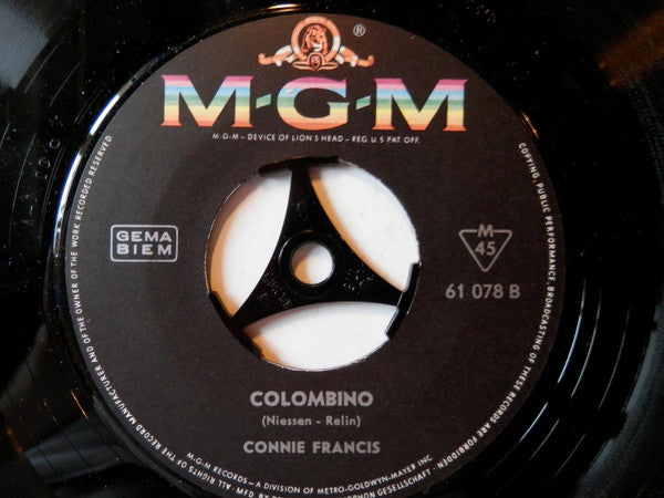 Connie Francis : Barcarole In Der Nacht (7", Single, Mono)