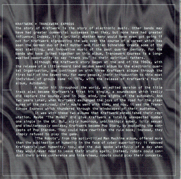 Various : Trancewerk Express Vol. I - A Tribute To Kraftwerk (CD, Comp)