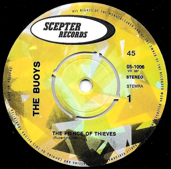 The Buoys : The Prince of Thieves (7", Maxi)