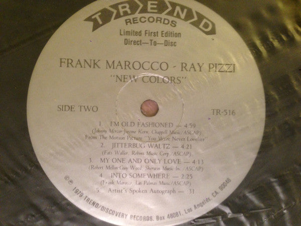 Frank Marocco, Ray Pizzi : New Colors (LP, Ltd, Dir)