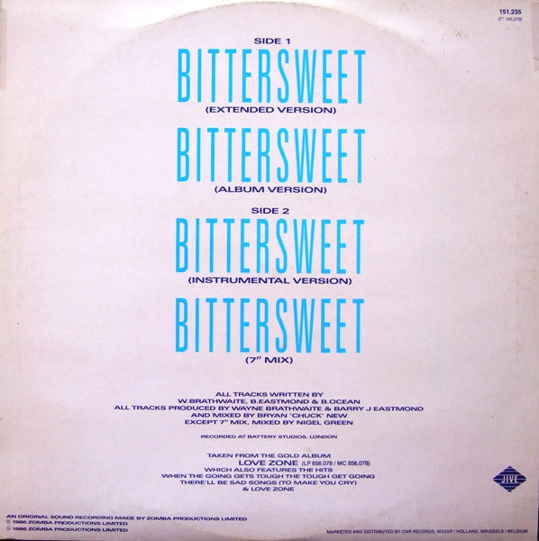 Billy Ocean : Bittersweet (12")