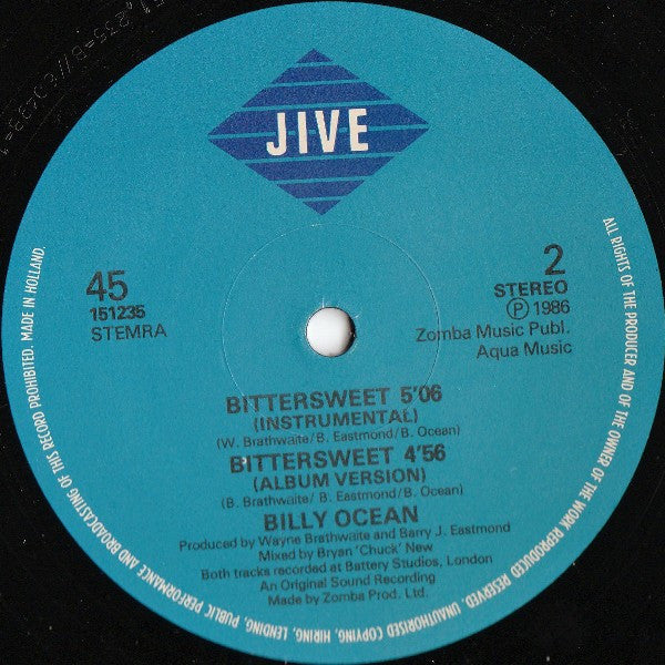 Billy Ocean : Bittersweet (12")
