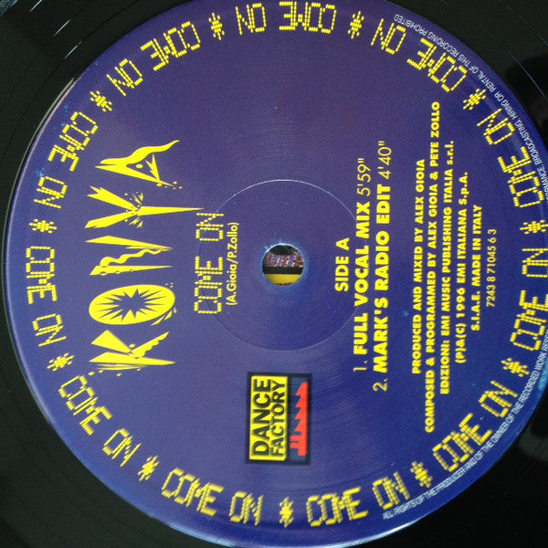 Konya : Come On (12")