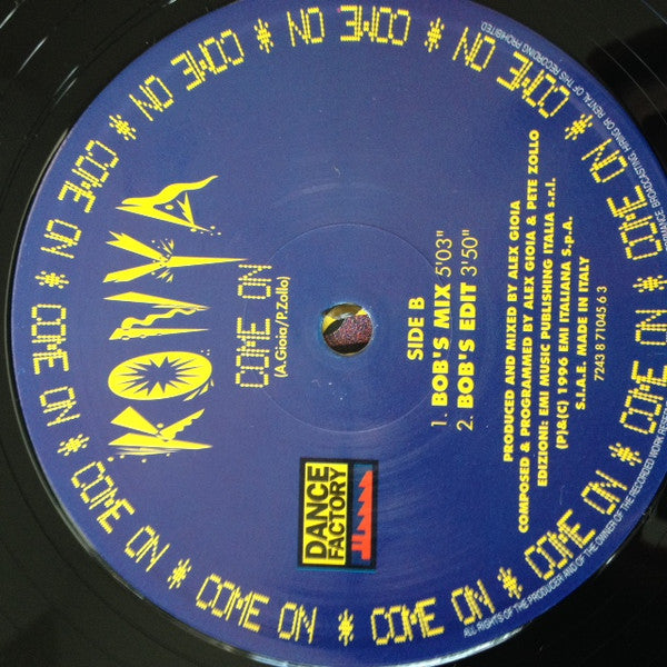 Konya : Come On (12")