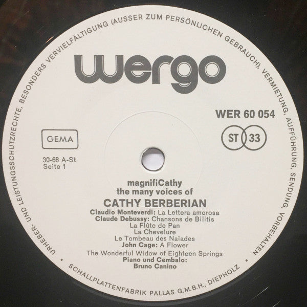 Cathy Berberian : MagnifiCathy (The Many Voices Of Cathy Berberian) (LP, Album)