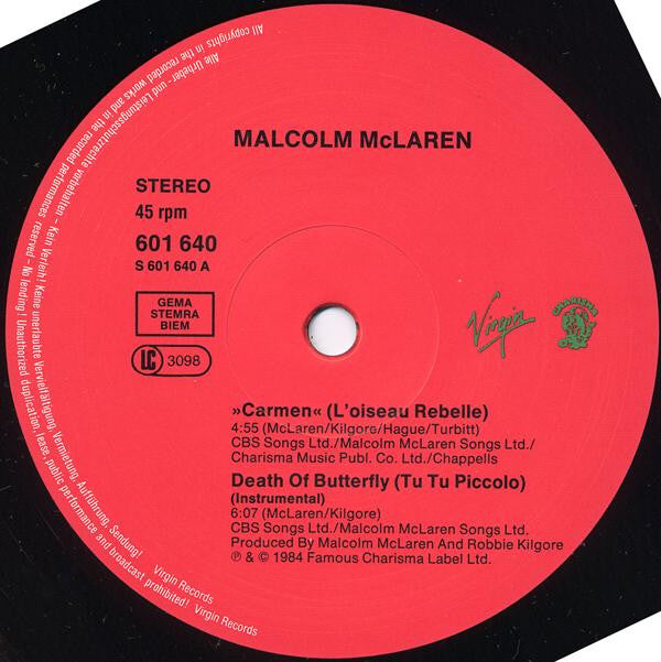 Malcolm McLaren : Carmen (12", Single)