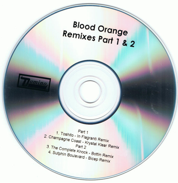 Blood Orange (2) : Remixes Part 1 & 2 (CDr, Promo)