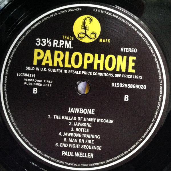 Paul Weller : Music From The Film Jawbone (LP, Album)