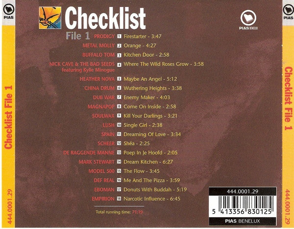 Various : Checklist File 1 (CD, Comp)