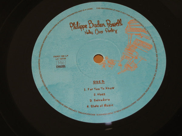 Philippe Baden Powell : Notes Over Poetry (LP, Album)
