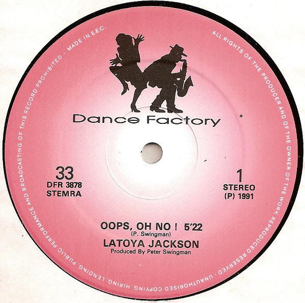 Latoya Jackson* : Oops, Oh No! (12")
