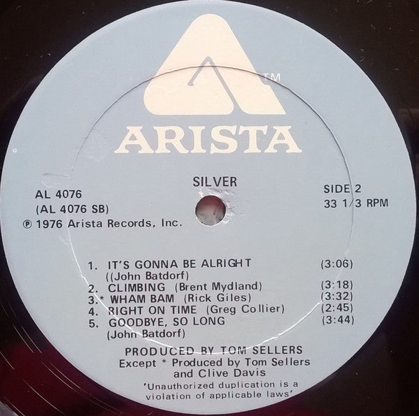 Silver (10) : Silver (LP, Album, Pla)