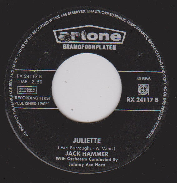 Jack Hammer : Kissin' Twist (7", Single)