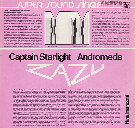 Zazu : Captain Starlight (12", Ltd)