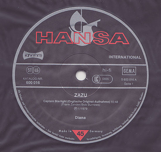 Zazu : Captain Starlight (12", Ltd)