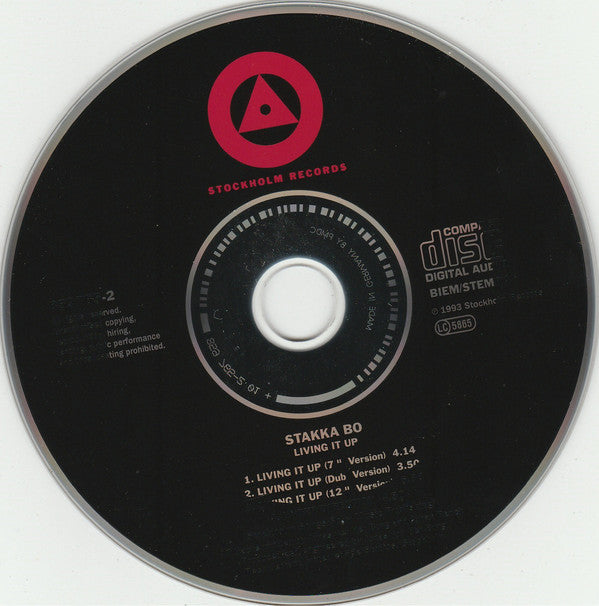 Stakka Bo : Living It Up (CD, Maxi)