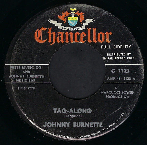 Johnny Burnette : Tag-Along / Party Girl (7", Single)