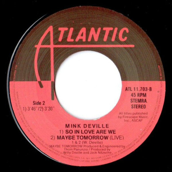 Mink DeVille : Maybe Tomorrow (7", EP)