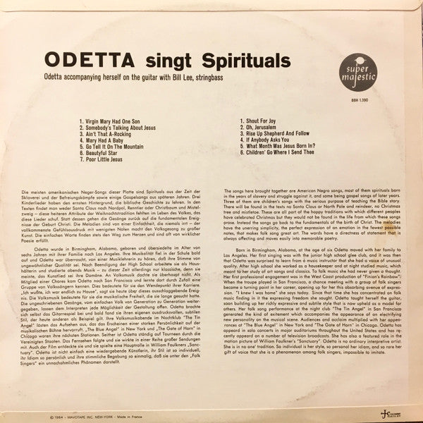 Odetta : Spirituals For Christmas (LP)
