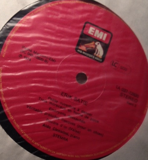 Erik Satie, Aldo Ciccolini : Pianowerken Van Erik Satie Gespeeld Door Aldo Ciccolini (LP, Album)