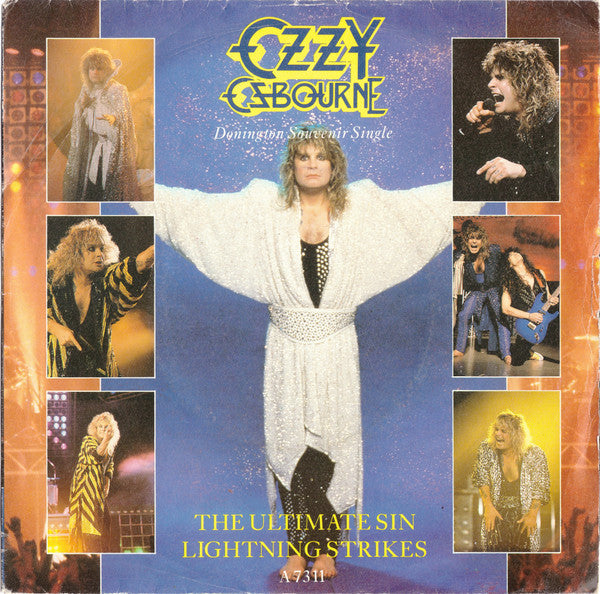 Ozzy Osbourne : The Ultimate Sin / Lightning Strikes (7", Single)