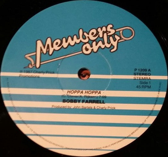 Bobby Farrell : Hoppa Hoppa (12")