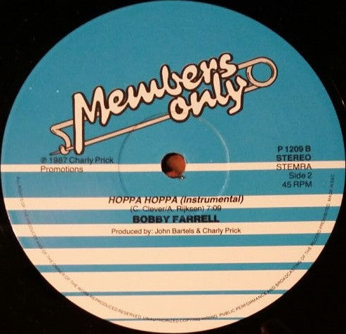 Bobby Farrell : Hoppa Hoppa (12")