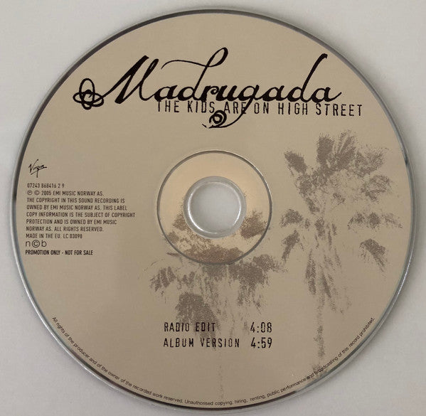 Madrugada : The Kids Are On High Street (CD, Single, Promo)