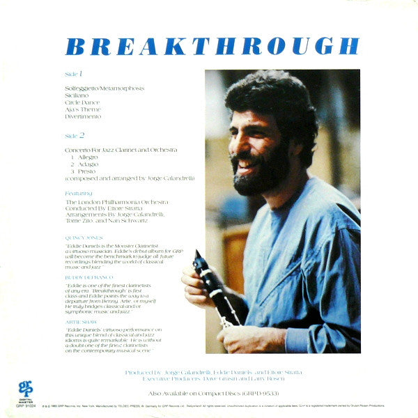 Eddie Daniels With Philharmonia Orchestra : Breakthrough (LP)