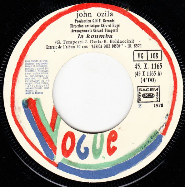 John Ozila : La Koumba (7", Single)