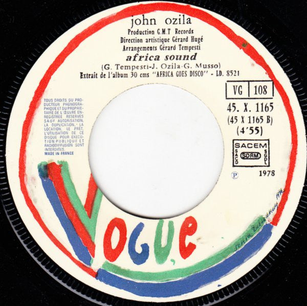 John Ozila : La Koumba (7", Single)