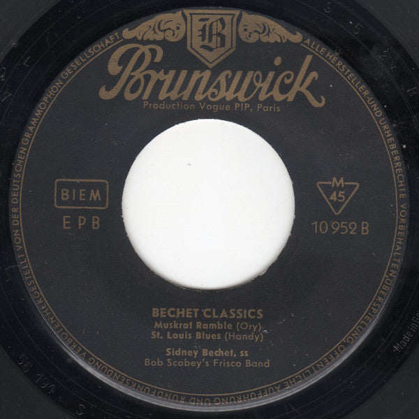 Sidney Bechet : Bechet Classics (7", EP, Mono, RE)