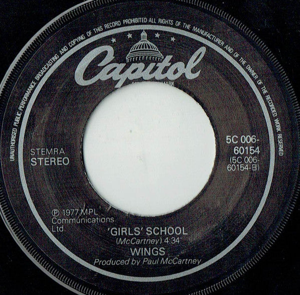 Wings (2) : Mull Of Kintyre (7", Single)