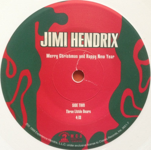 Jimi Hendrix : Merry Christmas And Happy New Year (7", Ltd, Whi)