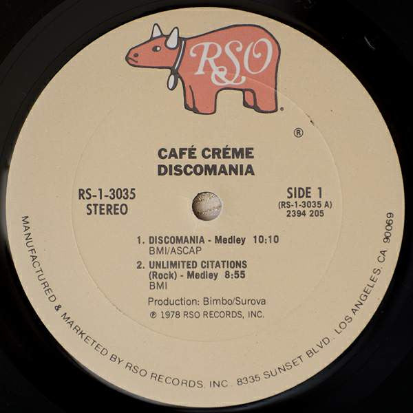 Café Crème : Discomania (LP, Album)
