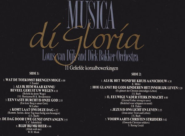 Louis van Dijk And Dick Bakker Orchestra (2) : Musica Di Gloria (LP)